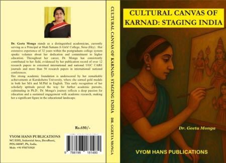Cultural Canvas of Karnad: Staging India